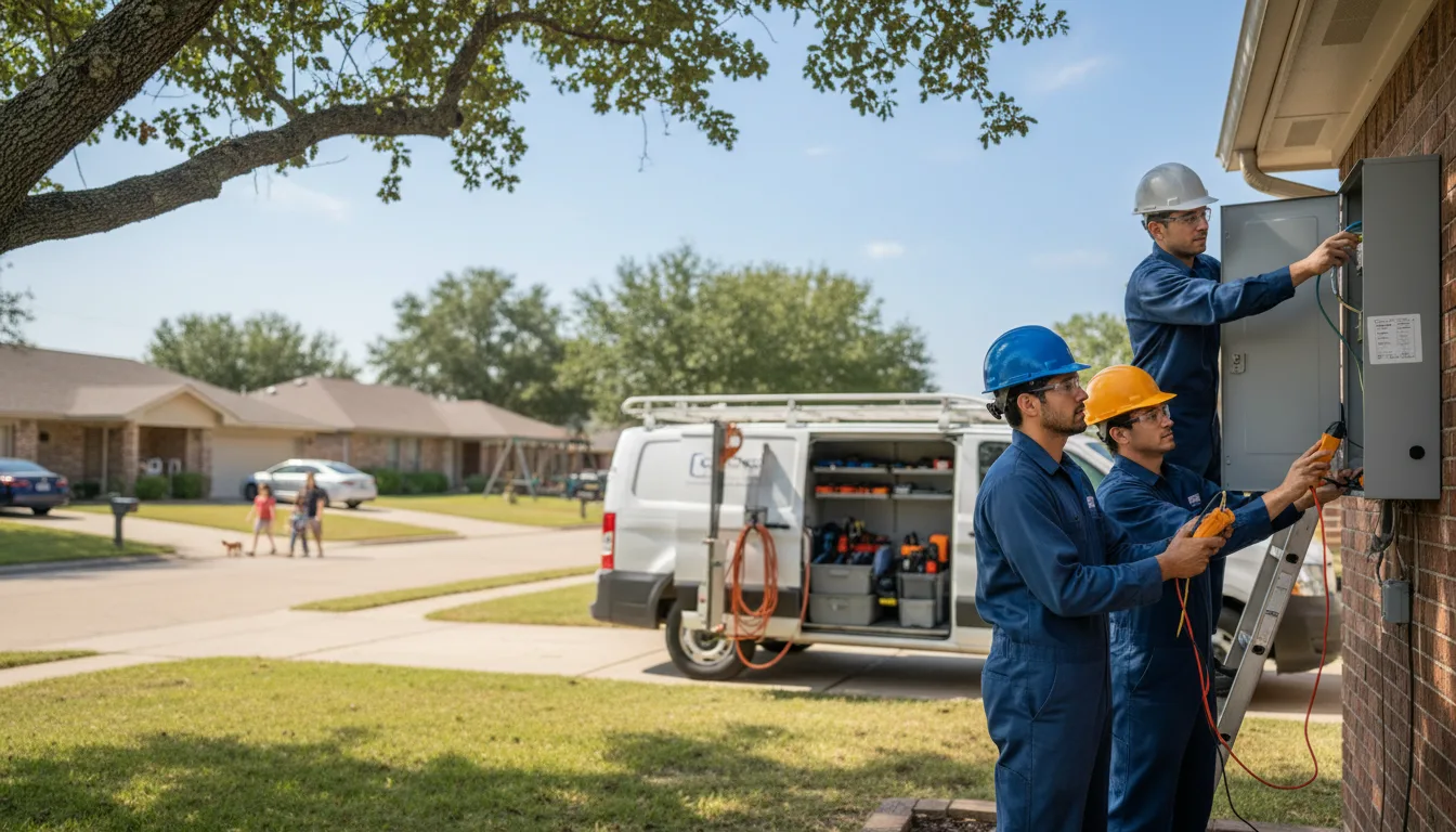Certified electrician providing emergency electrical services in Brownell, KS